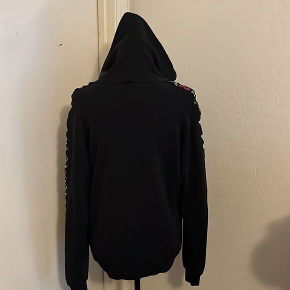 Nipsy Hussle Marathon Black Zipper Closure Hoodie Pockets Sweatshirt Casual - Picture 3 of 12